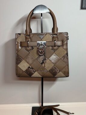 Michael Kors Small Hamilton Patchwork Satchel